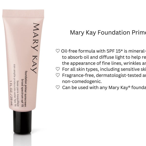 Mary Kay Foundation Primer Sunscreen Broad Spectrum SPF 15