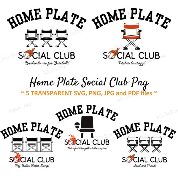 Home Plate Social Club Png|Pitches be Crazy Svg|Sports Baseball Mom|Baseball Season|Shirt|Sublimation On the Bleachers|Instant Download