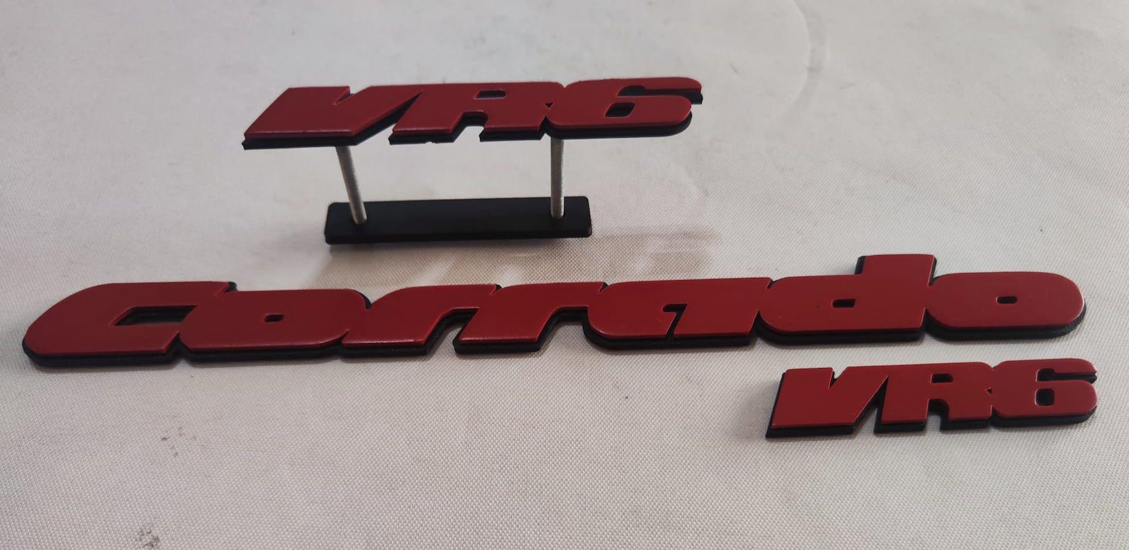 VW Corrado VR6 Emblem Set Kit Rear Badge Front Grille Sticker Sign Logo ...