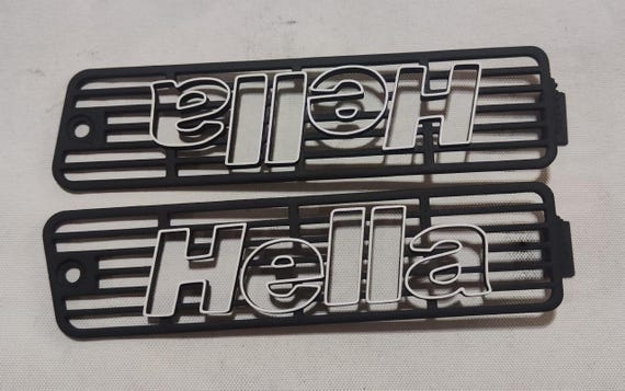 VW Golf 2 Front Bumper Hella Blinker Cover Shades Grid Mesh - Etsy