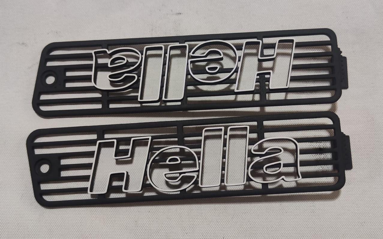 VW Golf 2 Front Bumper Hella Blinker Cover Shades Grid Mesh - Etsy
