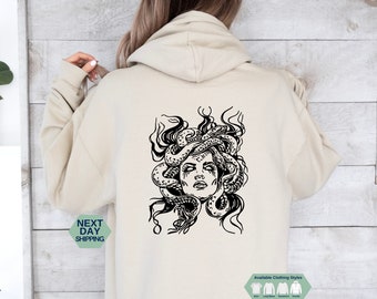 Medusa Snake Face Hoodie, Trendy Shirt, Greek Mythology Sweatshirt, Snakes Head Witch Hoodie, Mythology Shirt, Witchy Woman Hoodie