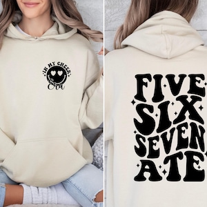 In My Cheer Era Sweatshirt, Five Six Seven Ate Hoodie, Cheerleader Shirt, Cheer Mom Sweatshirt, Cheerleader Gift, In My Cheer Era Hoodie