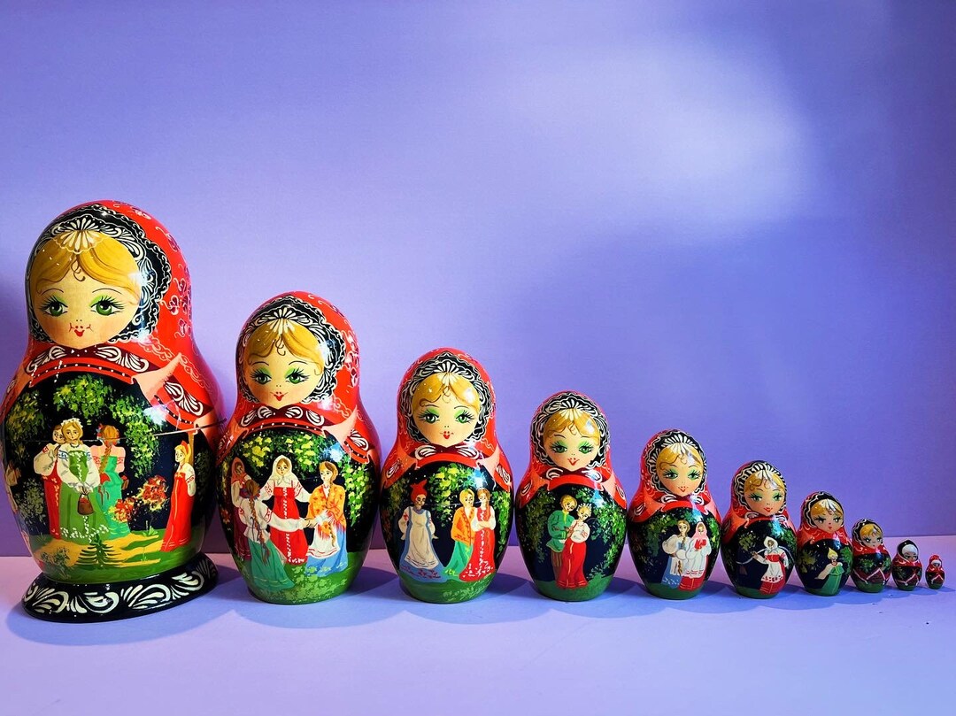 Vintage Nesting Doll Etsy