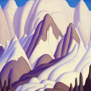 Mountain Landscape, Lawren Harris Inspired, Art Printable