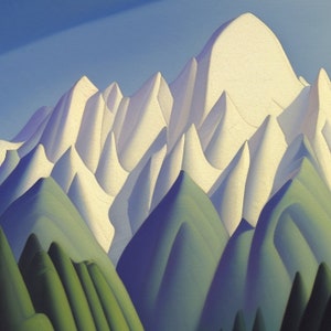 Mountain Landscape, Lawren Harris Inspired, Art Printable