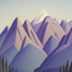 Mountain Landscape, Lawren Harris Inspired, Art Printable