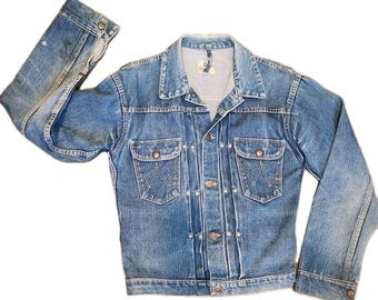 Vtg 70s Wrangler Blue Bell Denim Jean Jacket Trucker 42 - Etsy