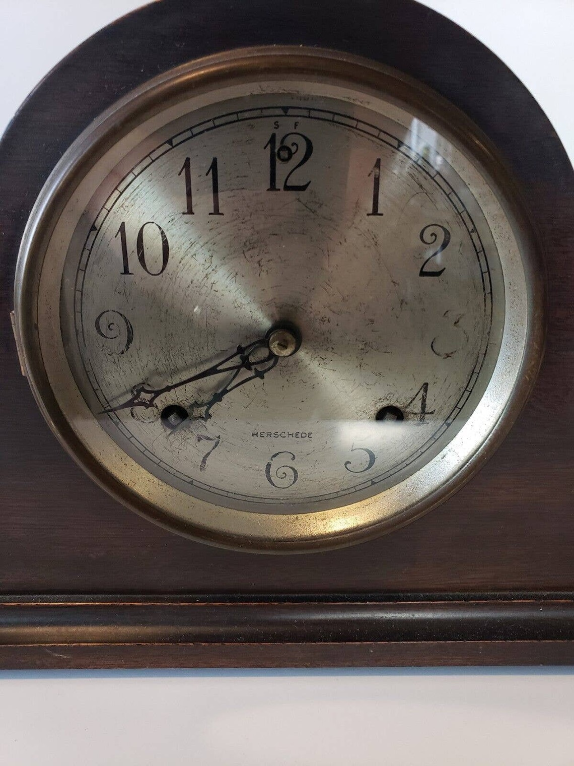 Antique Herschede Mantel Clock Etsy