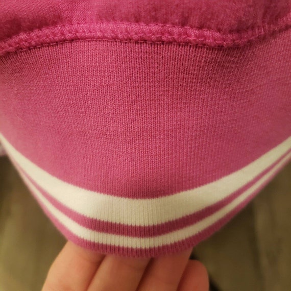 VINTAGE Juicy Couture Sport Pink cropped logo hoo… - image 5