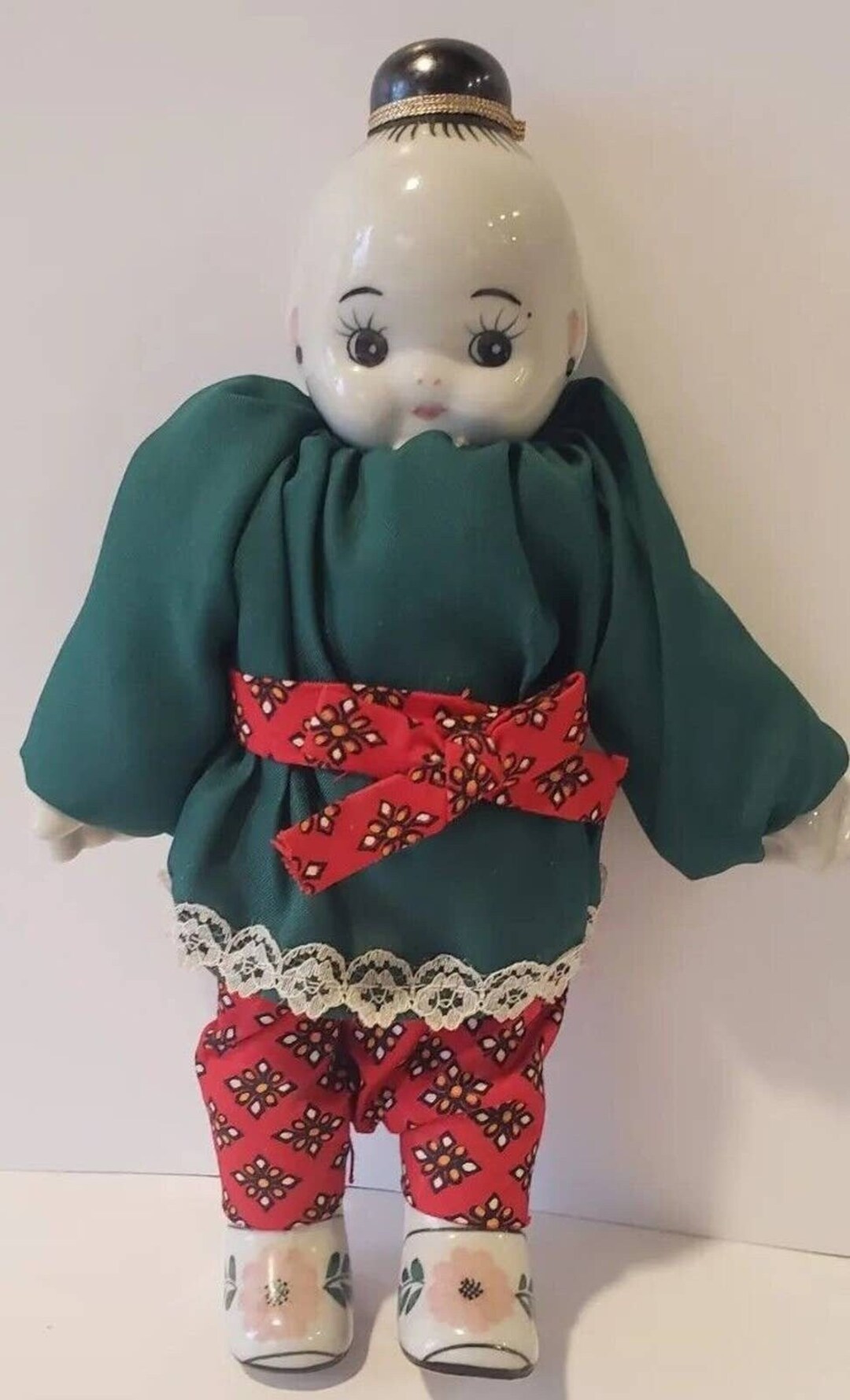 Vintage Chinese Girl Doll White Porcelain Head Hands & Feet Kewpie Style 9 H Etsy