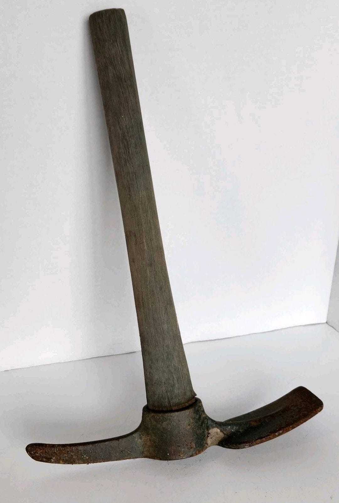 Rustic Pickaxe Old Vintage Pickaxe Mining Trenching Tool Steel Primitive Complete ...