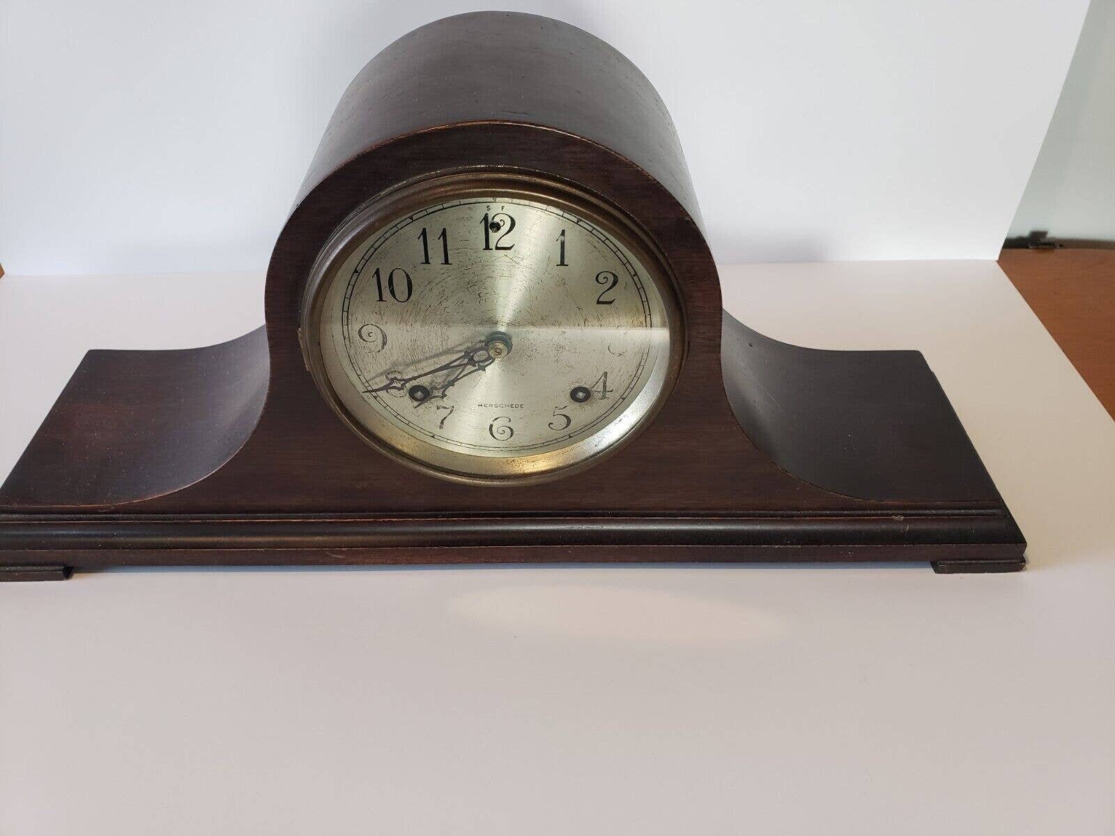 Antique Herschede Mantel Clock Etsy