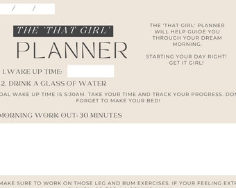 The 'That Girl' morning planner