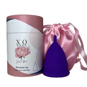 Silicone Menstrual Cups, Soft- Flexible- BPA Free, FDA, Medical Grade Silicone, Reusable Period Cup- Regular Size