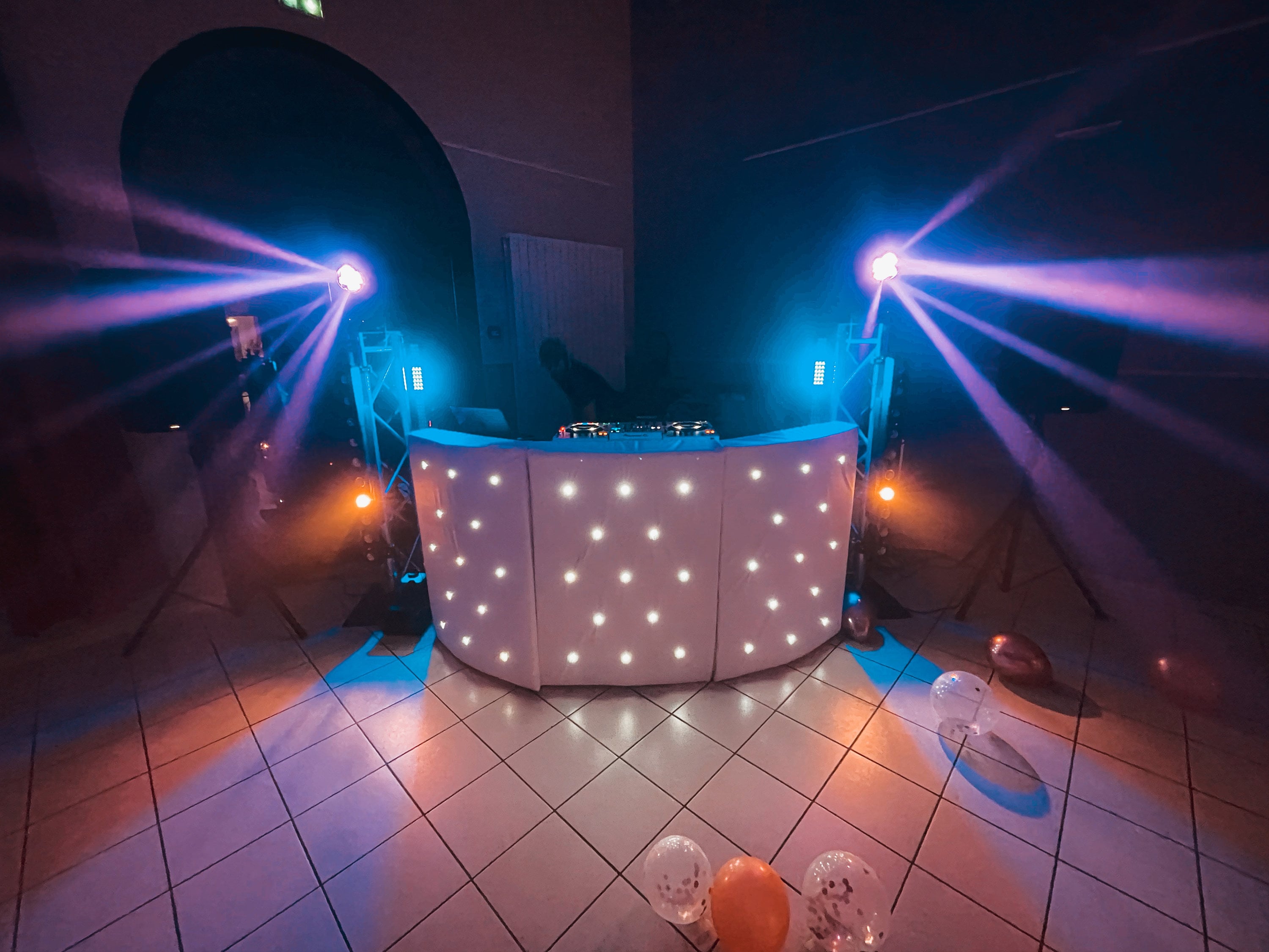 Rounded Led Dj Booth Etsy