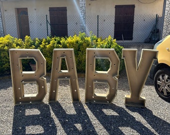 Giant BABY letters