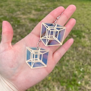Tesseract earrings