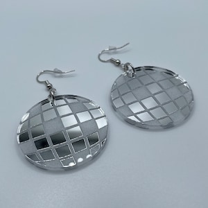 Disco ball earrings
