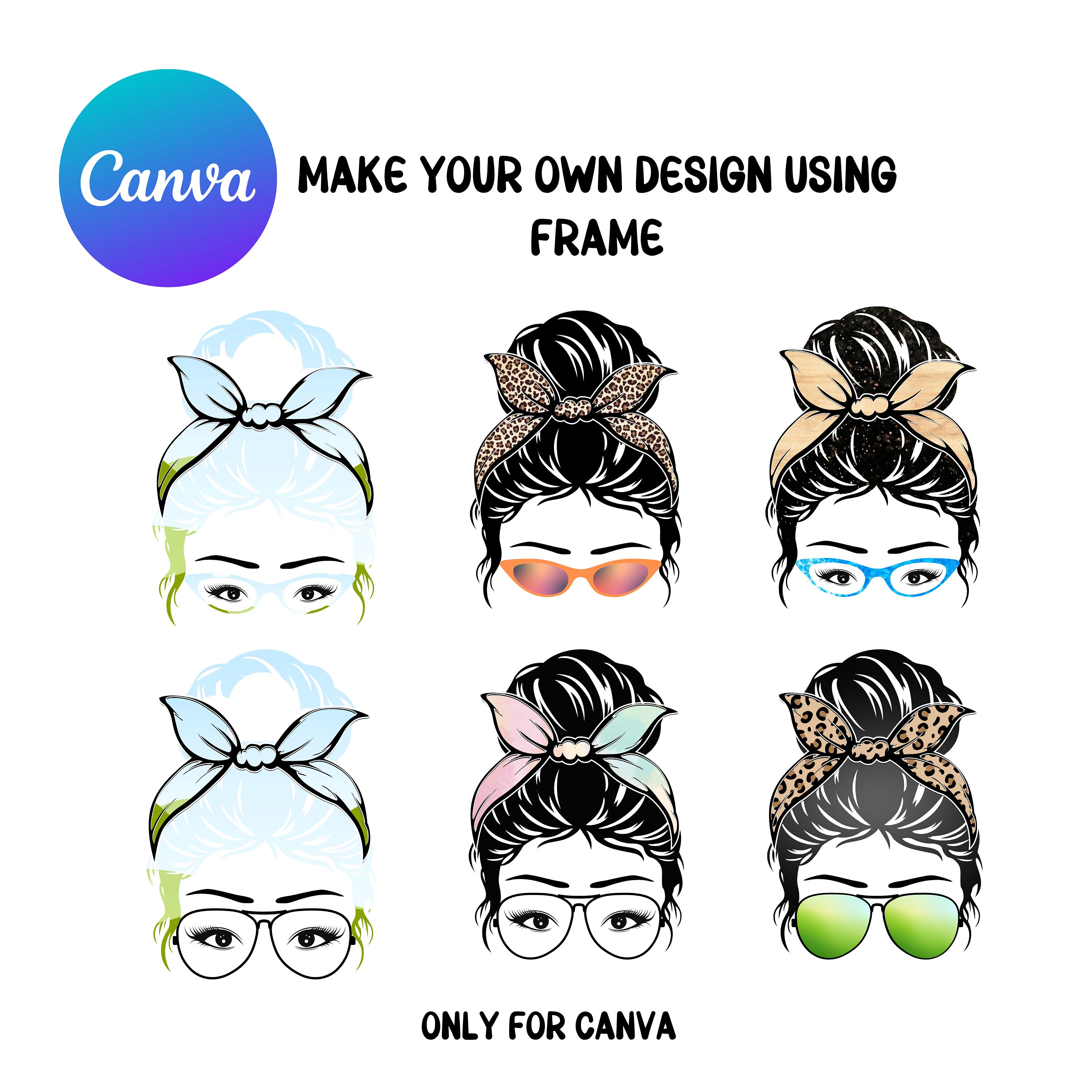 Canvas Frames Drag&drop Canvas Frames Canva Frame Etsy