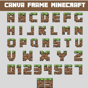 Gamer Police |  Alphabet Letter Mine (Digital Download) | canva mine frame