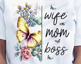 T-shirt vrouw moeder baas, T-shirt Moederdag, leuk cadeau voor Moederdag Cadeau, cadeau voor moeder, Mom's Life T-shirt, cadeau voor vrouw, shirt baas vrouw.