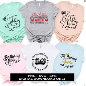 Birthday Queen Shirt, Birthday Diva, Fabulous Birthday Queen, Bougie, Reigning, Happy Birthday Shirt, Bundles Digital Download Png, Svg, Eps