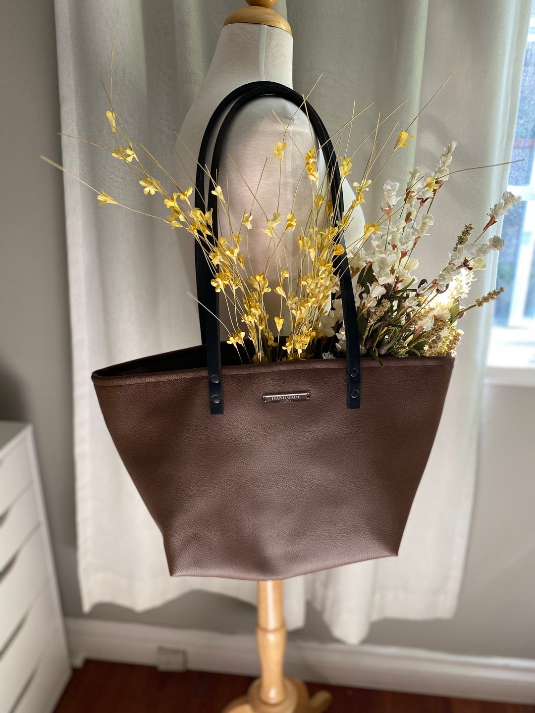 Brown Faux Leather Bag Porto22