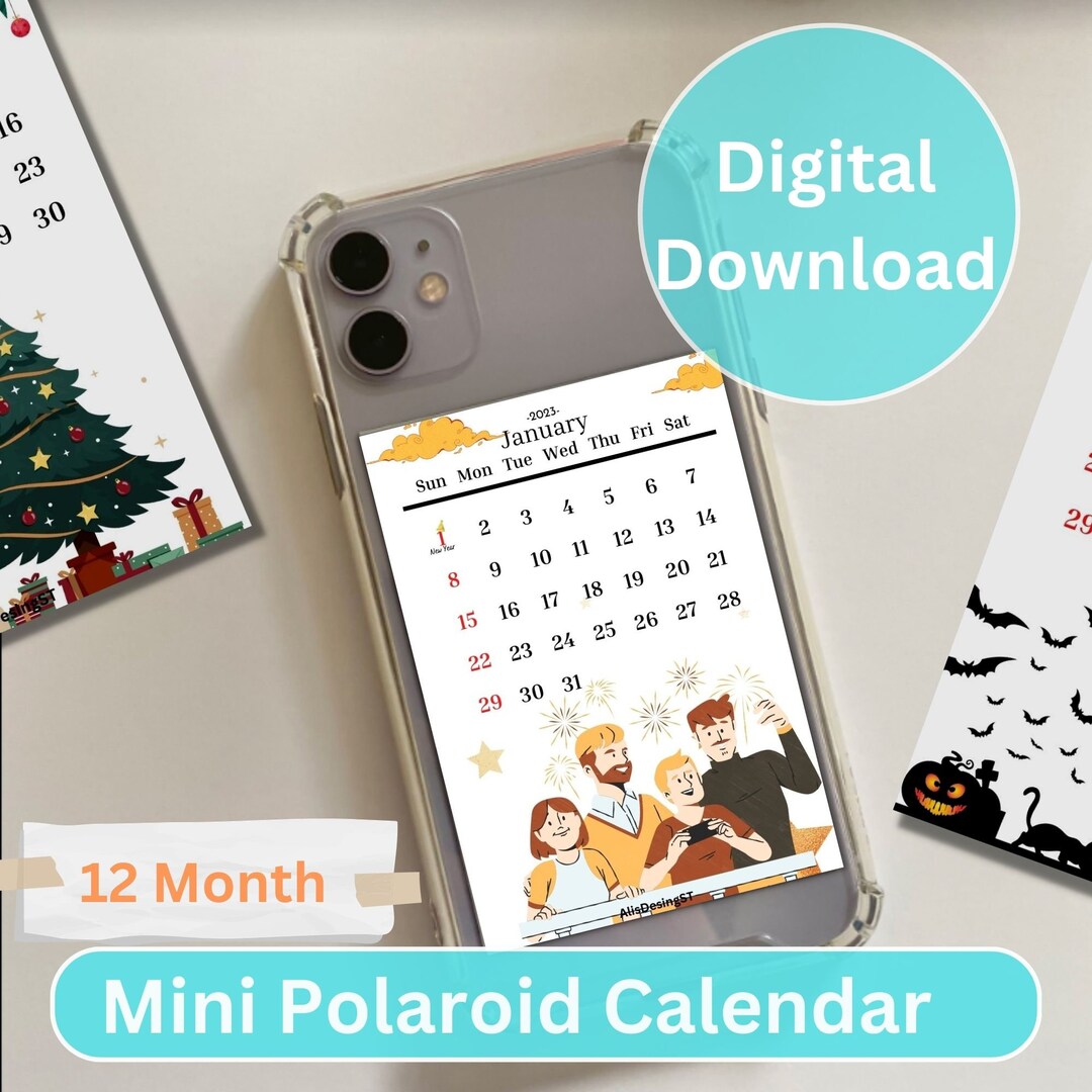 2023-mini-polaroid-calendar-phone-case-calendar-instant-download-pdf