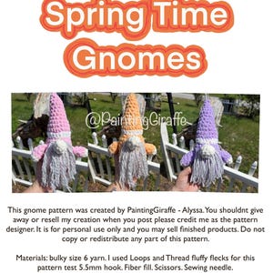 Garden Gnome - PATTERN ONLY
