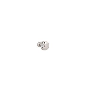 Packman Tragus Cartilage Screw Back Piercing 925 Sterling Silver