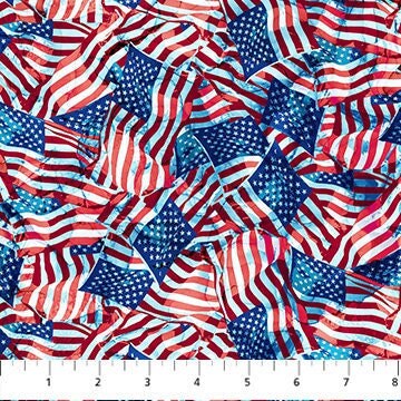 Kit De Couette Stars & Stripes – Liberty Stars – 66x75 – Northcott (neuf)