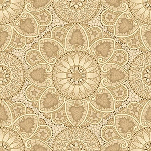 Wideback Fabric Tan 108 inch Wide Backing Cottage Linens Kim Diehl  Henry Glass Quilt Cotton 464-44