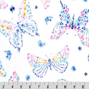 MINKY Cuddle Fabric Mariposa Butterfly 60" Wide Polyester Shannon