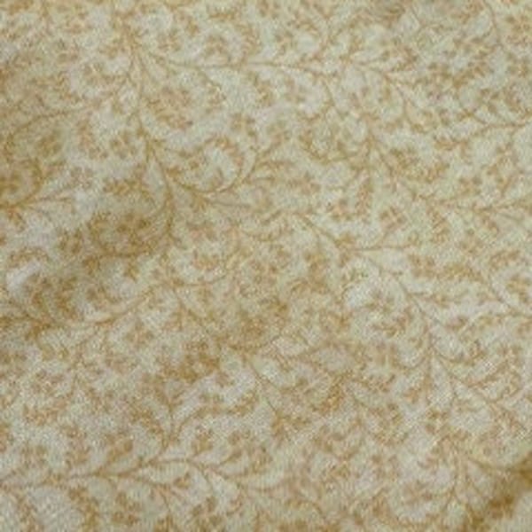 RARE FIND! Fabric Kansas Troubles Wildflowers Collection Tan Tonal Cotton Quilt Moda 3908