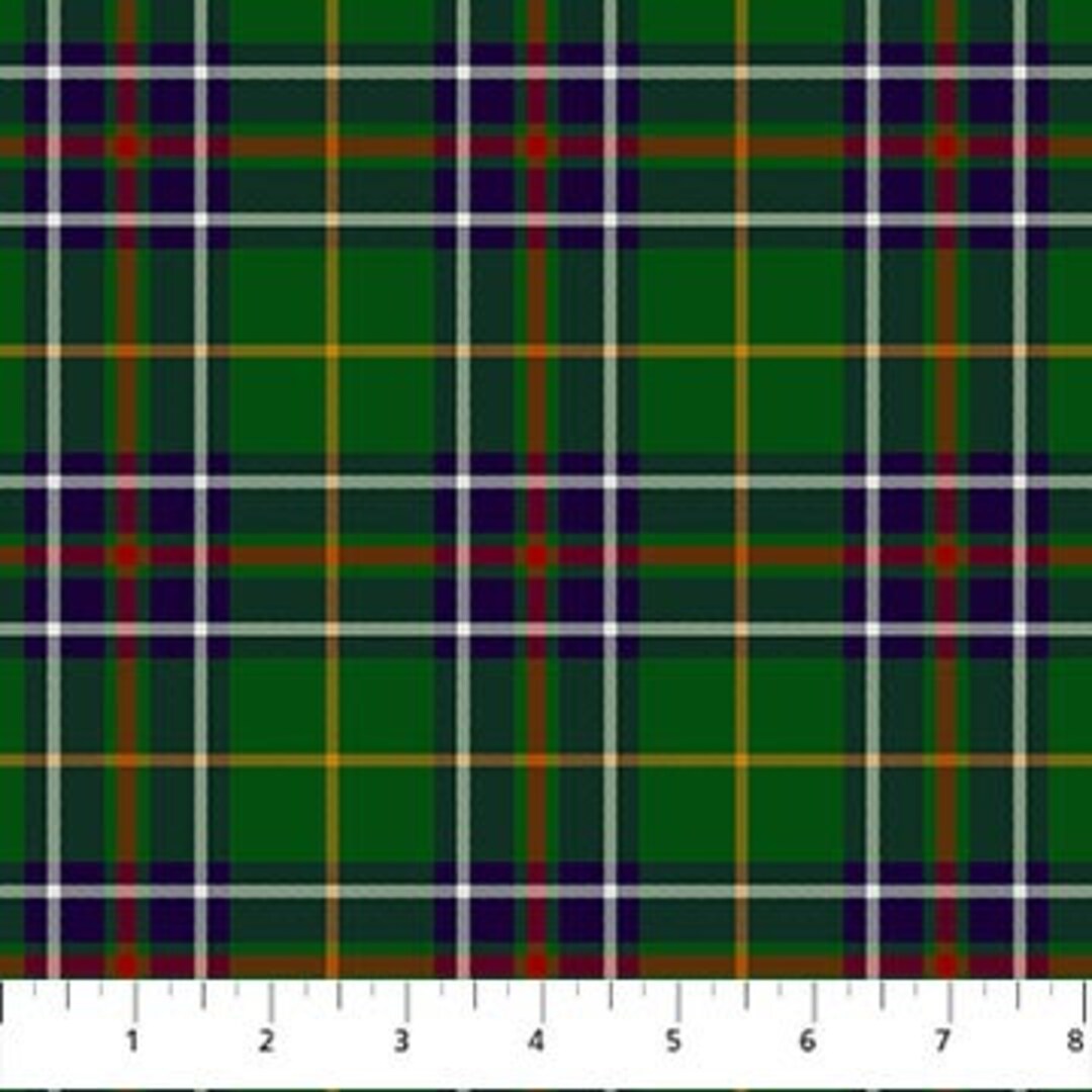 Fabric Yarn Dye Flannel Tartan Traditions Woven Plaid Blue