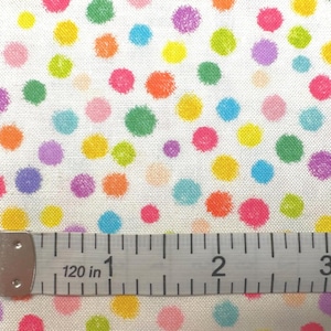Multi Color Dots Fabric Quilt Cotton Northcott  10232-10