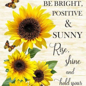 Fabric 24&quot; Advice From A Sunflower Timeless Treasures Quilt Cotton 2921