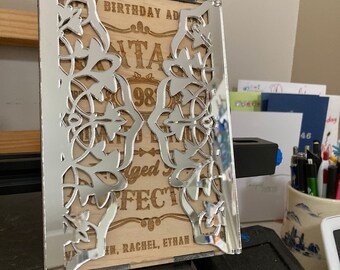 Laser Cut File: 3D card for Birthday/Wedding/Special Occasion - 3mm material