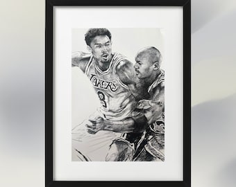 コービー・ブライアント & マイケル・ジョーダン「コービー vs. MJ」額