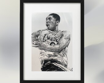 Kobe Bryant | "In-Game" | Charcoal Drawing : 16' x 20'