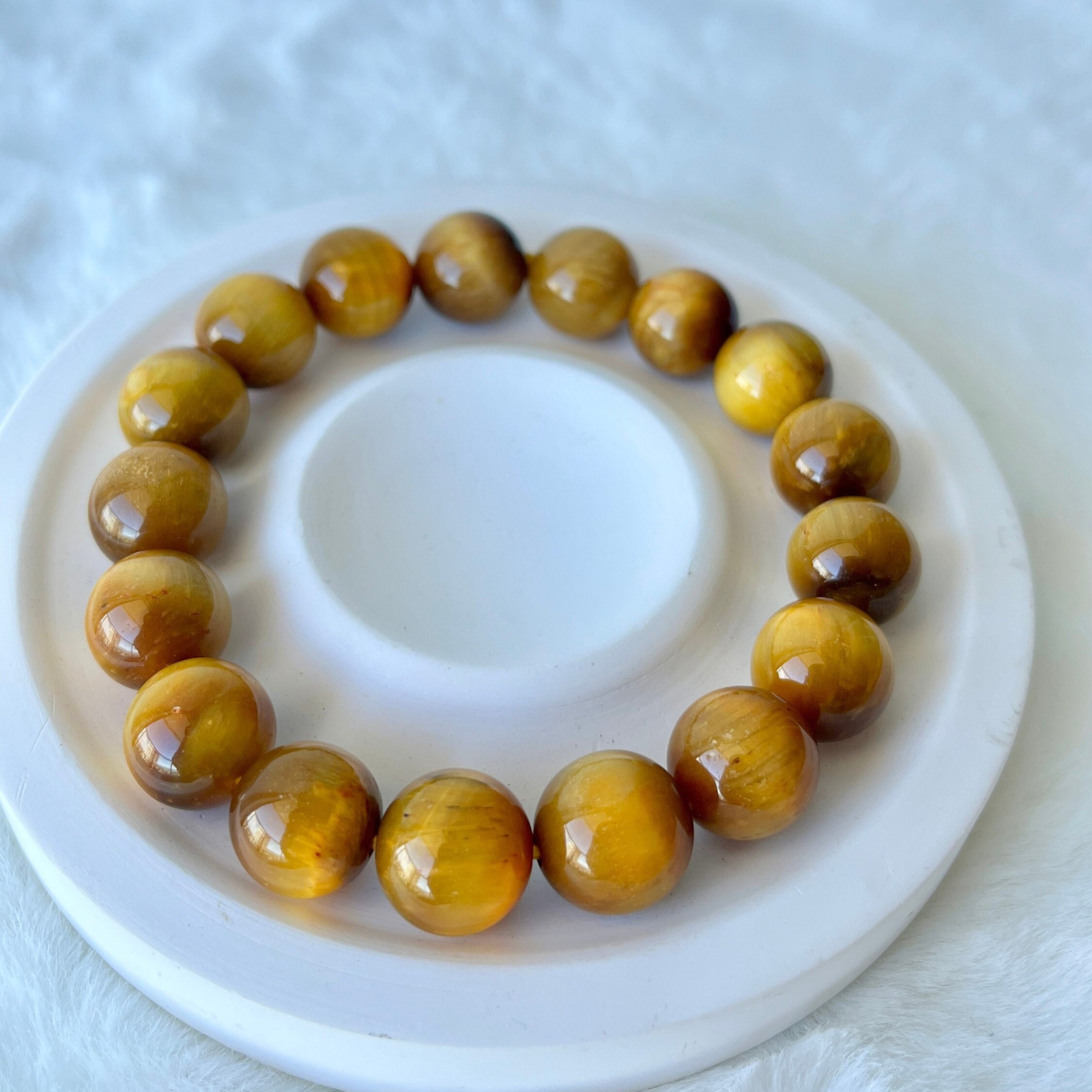 Bracciale In Pietra Naturale Braccialetti Con Occhio Di Tigre Blu - Foto 5