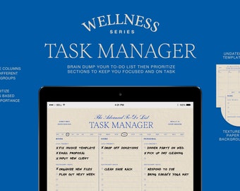 To Do List Productivity Digital Planner Motivation Mindful Journal iPad Goodnotes Template Notability Goal Setting Tracker Checklist Daily