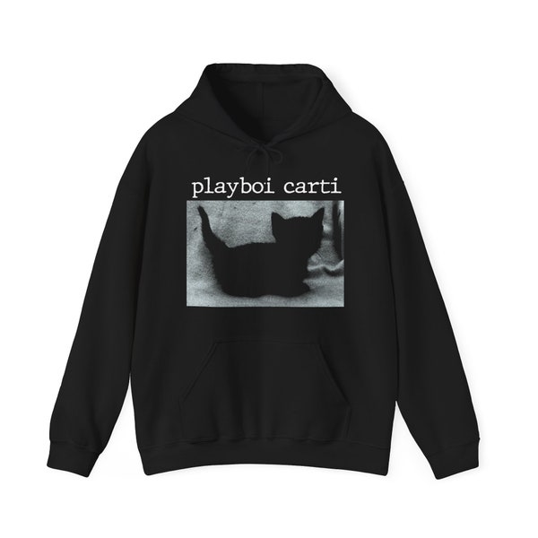 Playboi Carti Cat Kitty Kitten Hoodie Merch | Y2K Funny Rap Meme Opium Whole Lotta Red Die Lit WLR