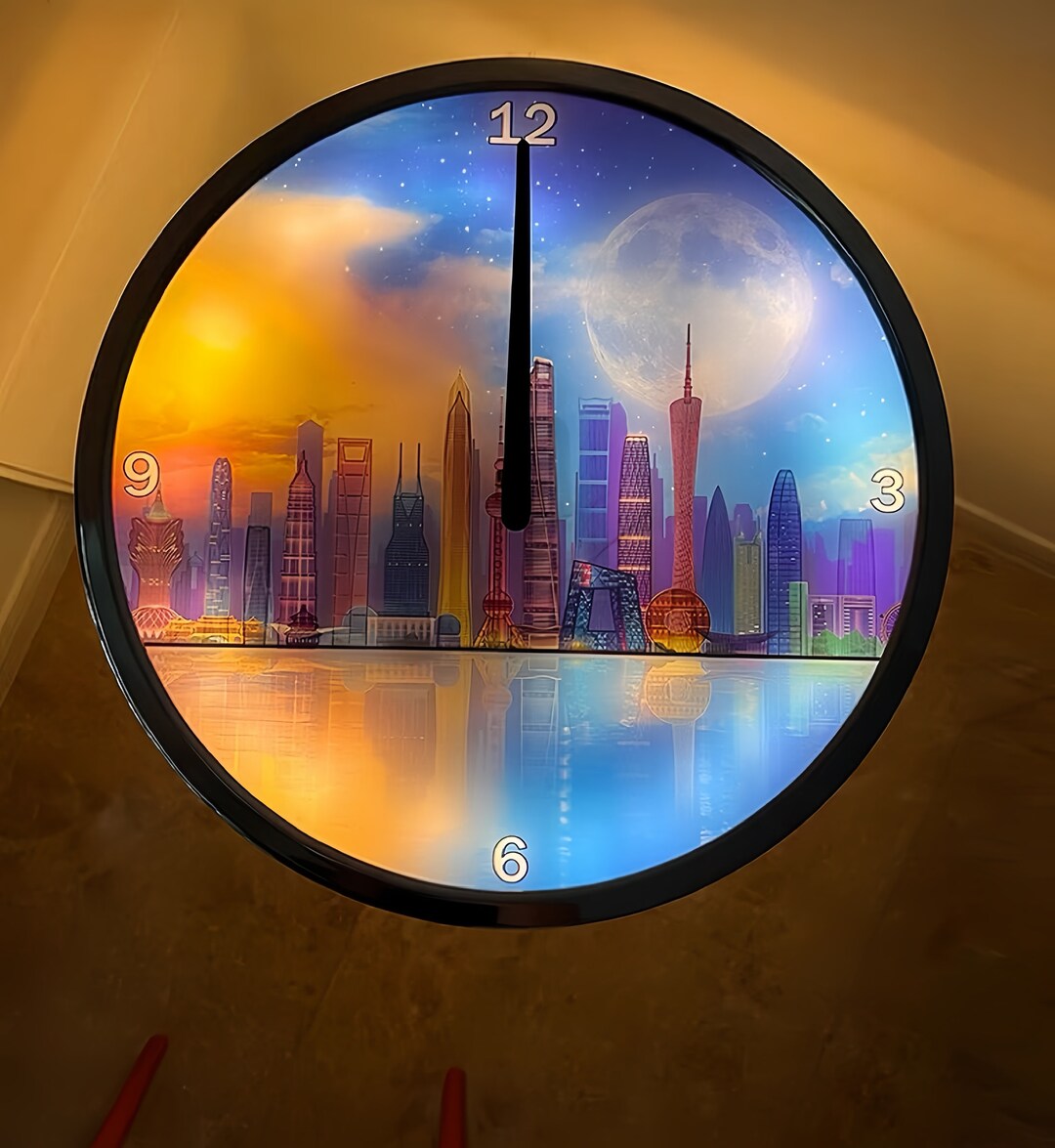 Unique Voice-controlled Luminous LED Wall Clock, Artful Home Décor 1414 ...