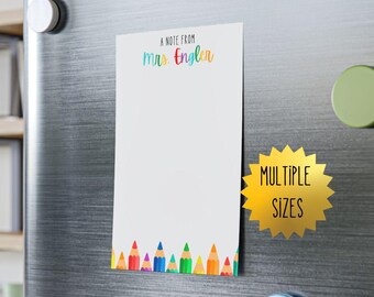 Lehrer Notizblock, Post-It, Lehrer Notizblock, Post-It, Personalisierter Notizblock, Post-it, Personalisierter Notizblock, Post-it, Lehrer Geschenk