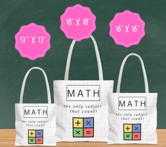 G2TUP Math Lover Gift Math Teacher Tote Bag Math Theme