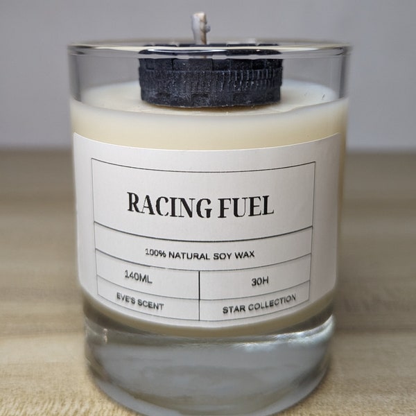 Racing Fuel, Petrol Scented handmade F1 candle, Formula One Gift, Racing tyre shape, 100% soy wax, Unique candles, Eco friendly gifts