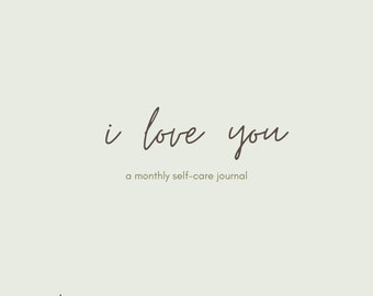 Monthly Self Care Journal | Self Love Journal | Mental Health Planner | Gratitude Journal | Mindfulness | Wellness | GoodNotes, Notability