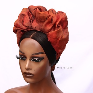 Asooke Autogele Nigerian Gele Asooke Headband Headwrap